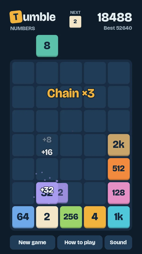 Tumble Numbers: a chain reaction
